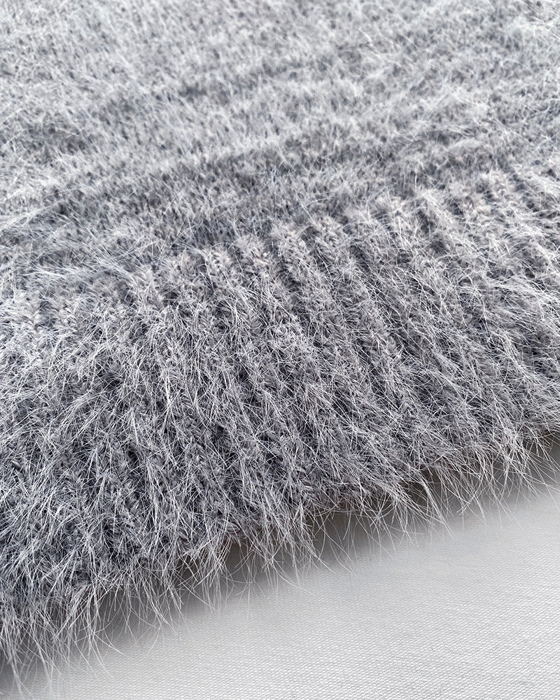 Fuzzy V-Neck Cardigan