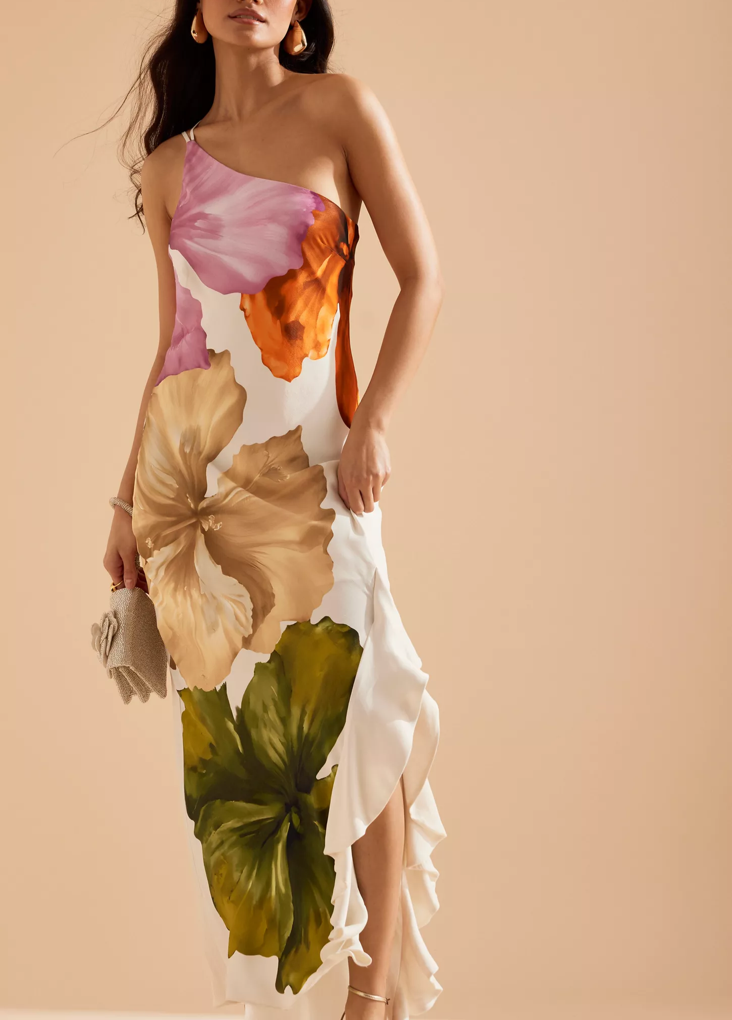 Veyra™ | Botanical One-Shoulder Maxi