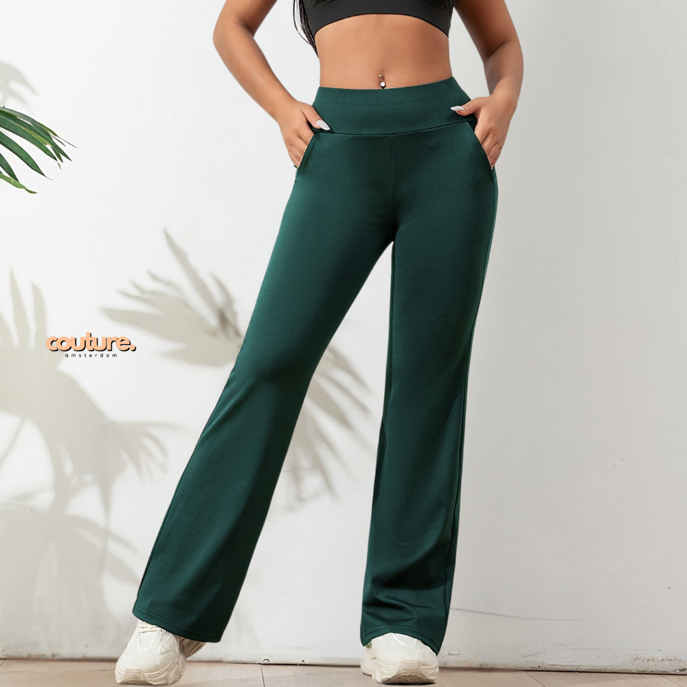 Ella | Elastische broek met hoge Taille