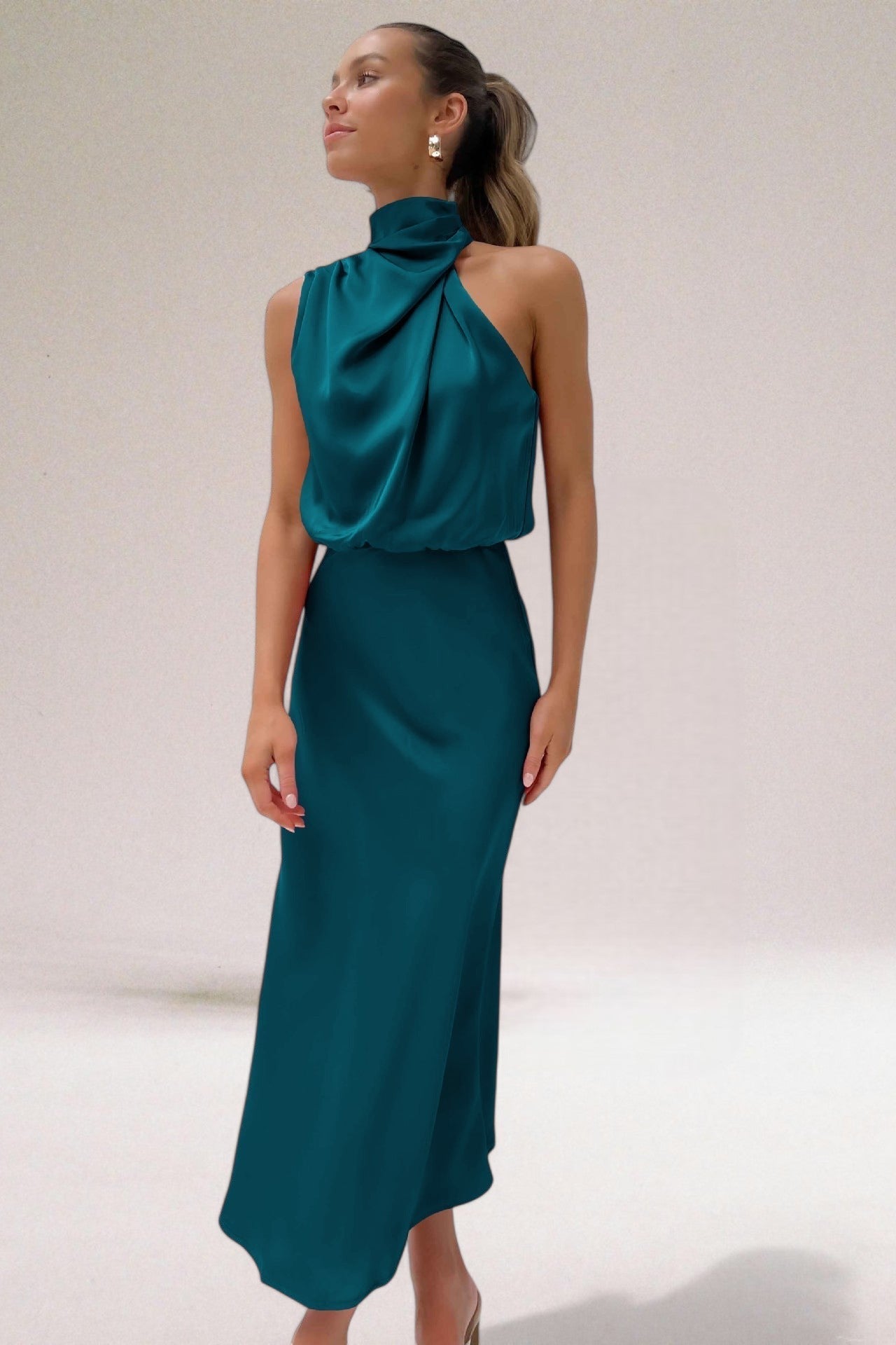 Laluna® | Satijnen Glamour Jurk