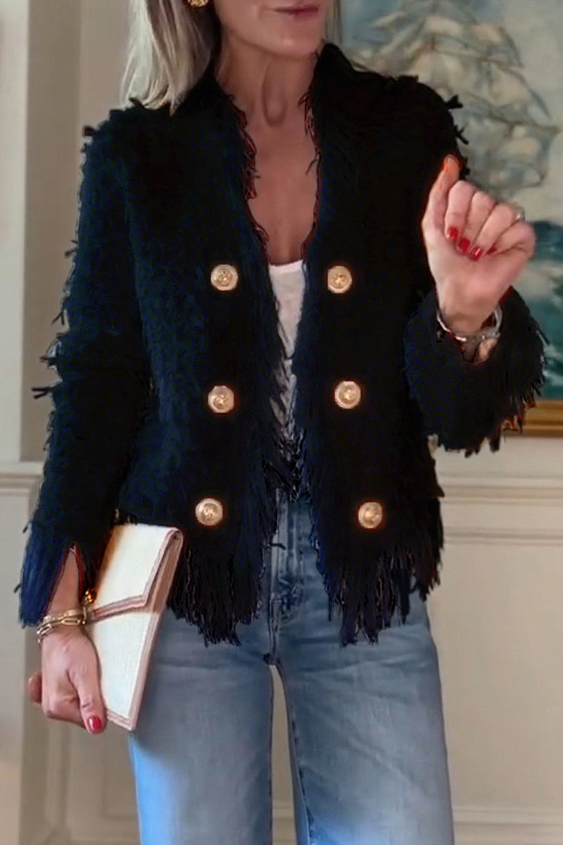 Elegant Tassel Cardigan