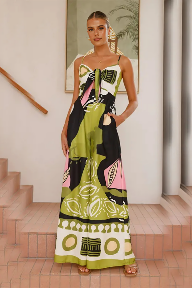 Zarielle™ | Printed Cami Jumpsuit