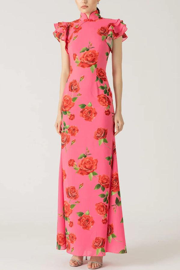 Elowen™ | Sleeveless Maxi Floral Dress