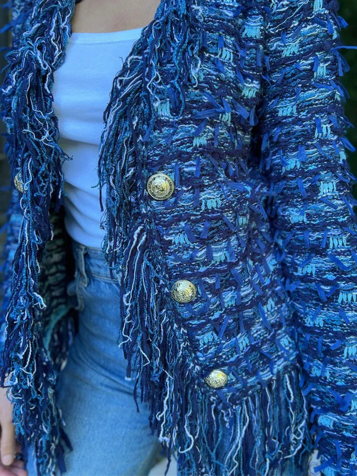 Elegant Tassel Cardigan