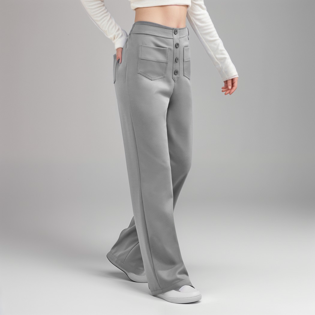 Elsa | Elastische broek met hoge taille