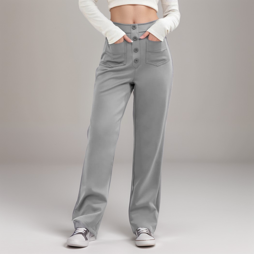 Elsa | Elastische broek met hoge taille
