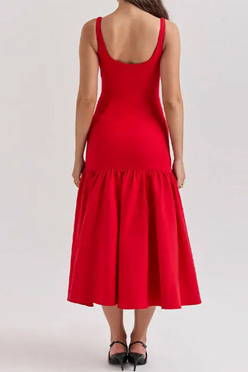 Lucienne™ | Ruffle Bodycon Midi Dress