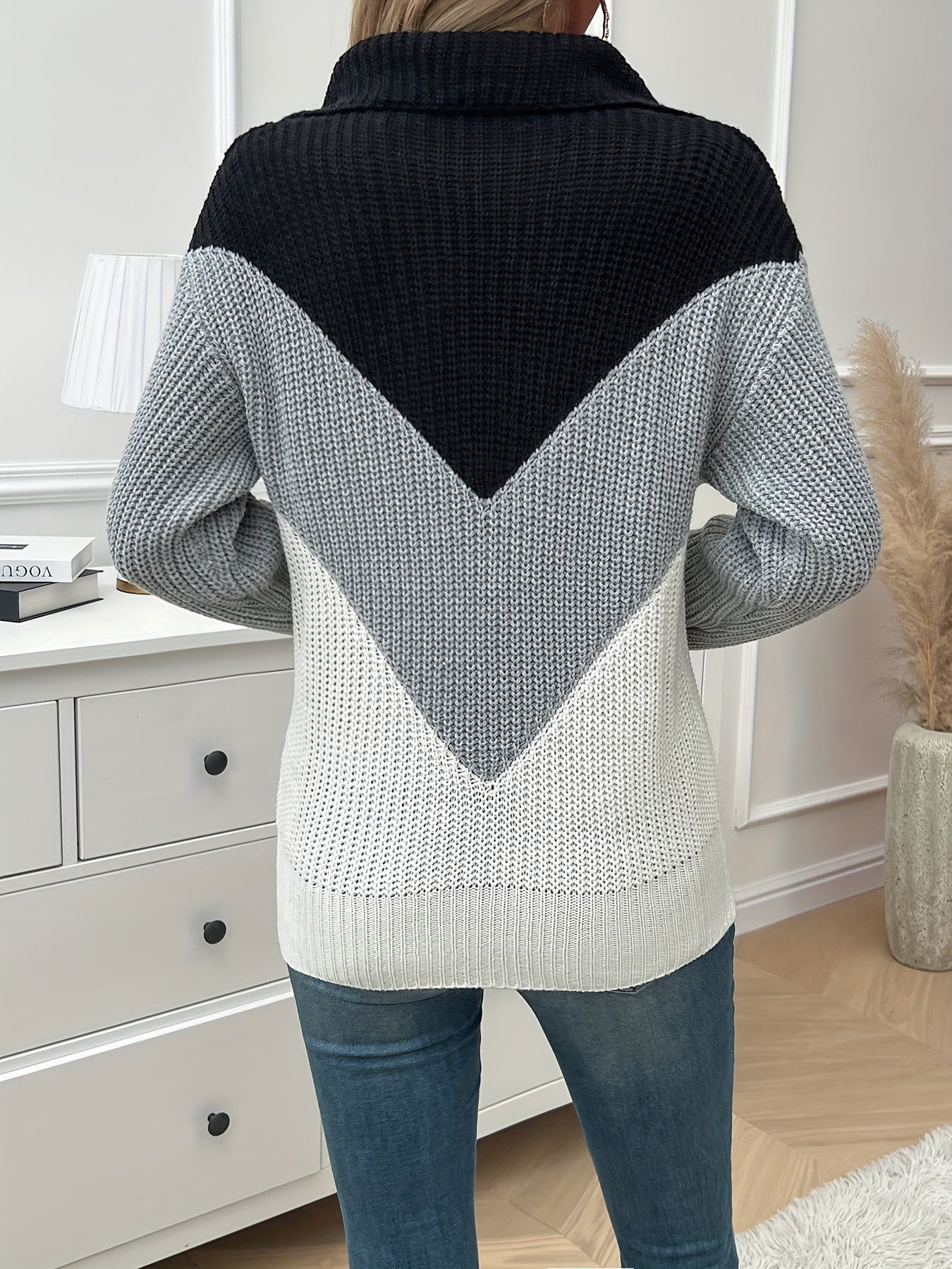 Isolde | Half-Zip Ribbed Sweater