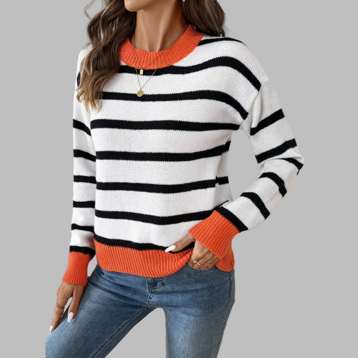 Elena | Elegant Crew Neck Sweater