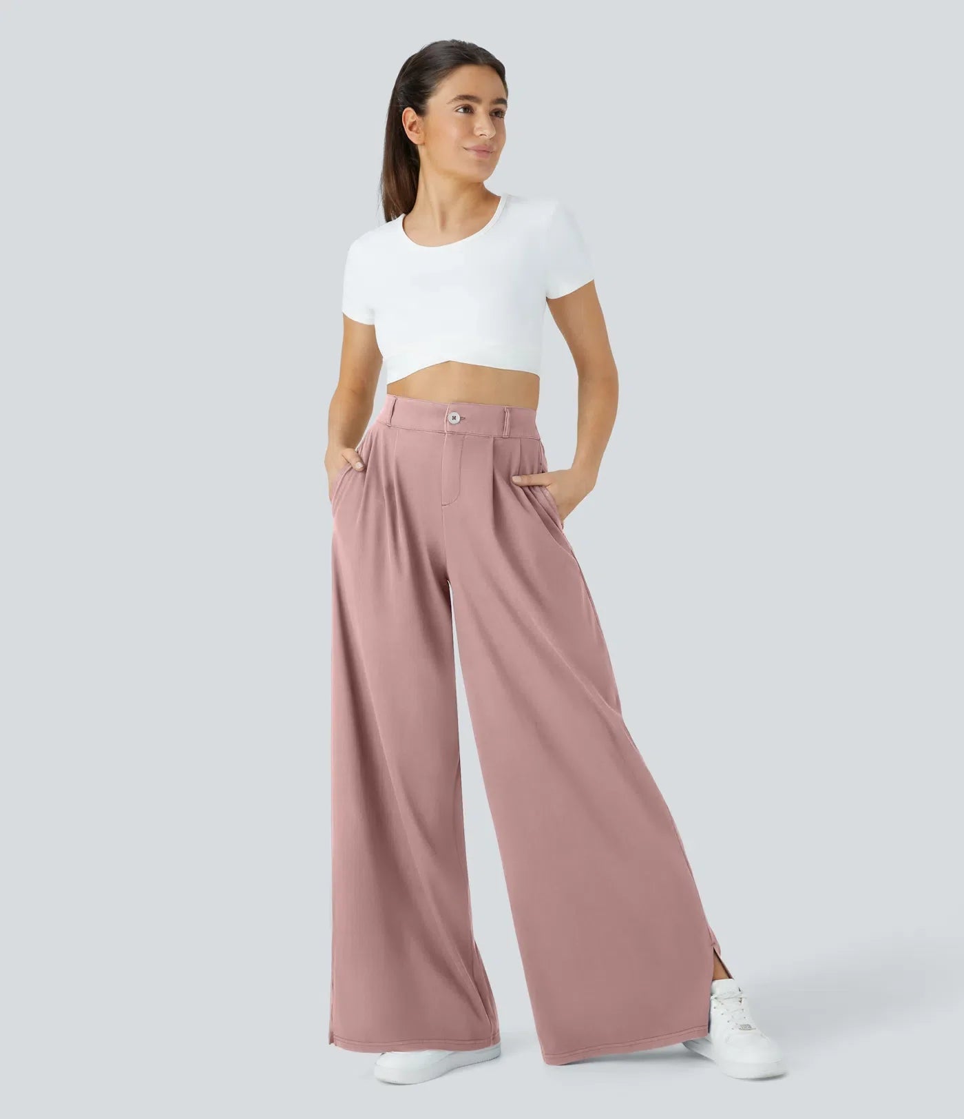 Sara | Stretchy broek met hoge taille