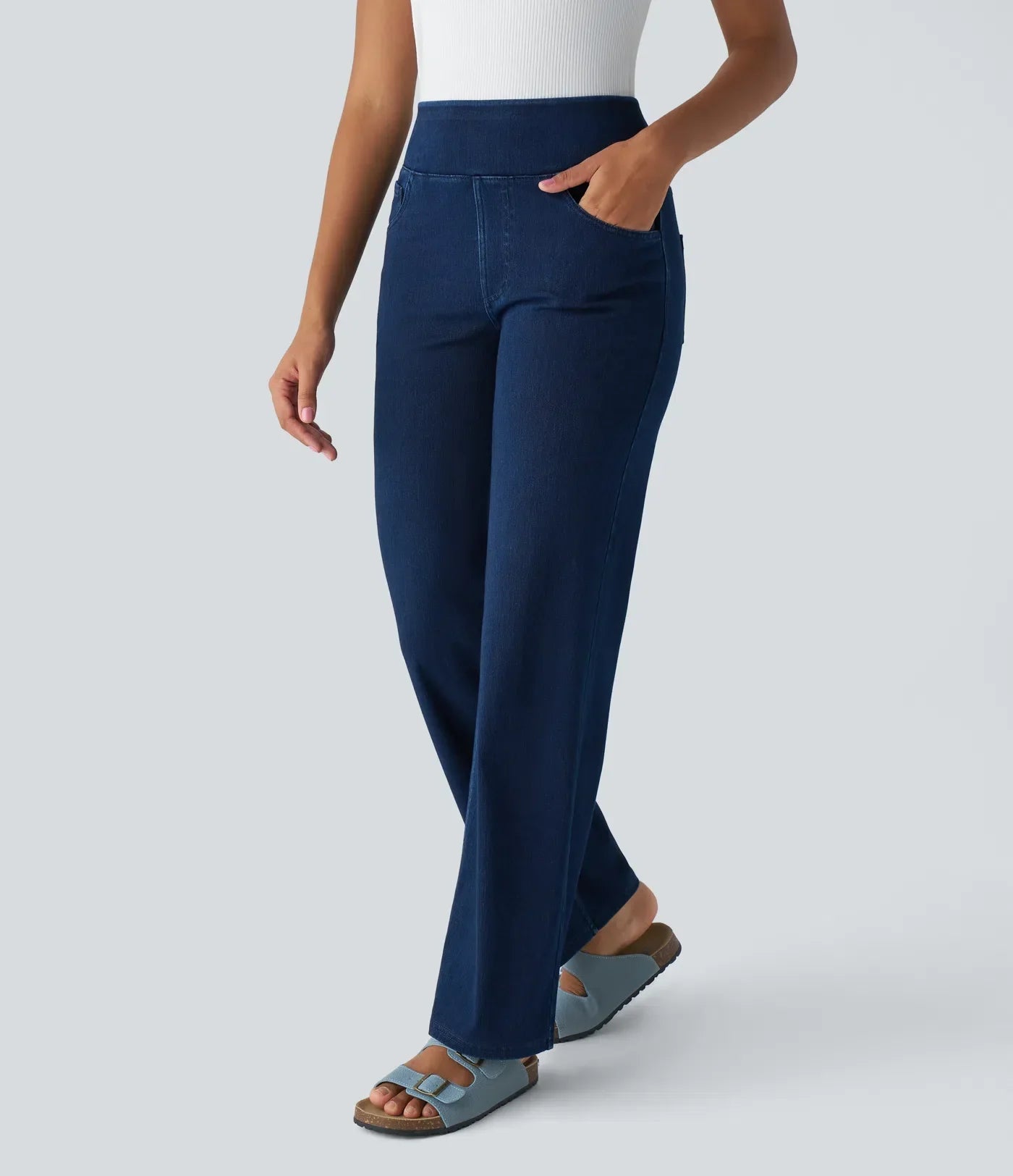 Mila | Elastische & Comfortabele Broek Met Hoge Taille