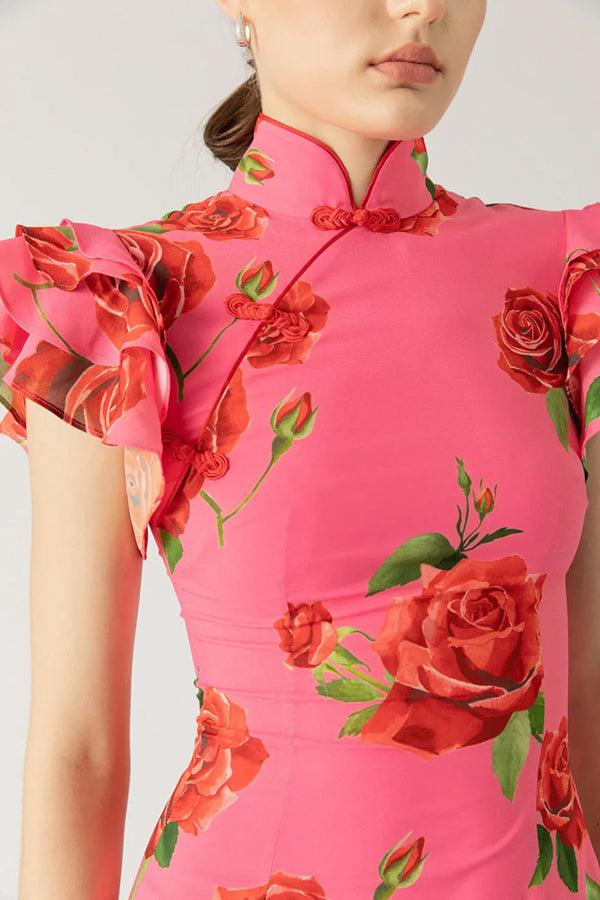 Elowen™ | Sleeveless Maxi Floral Dress