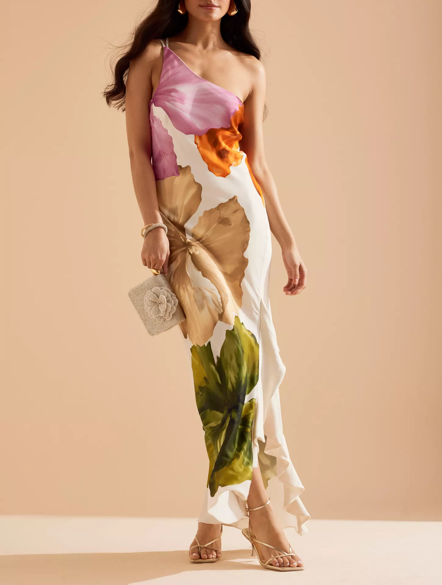 Veyra™ | Botanical One-Shoulder Maxi