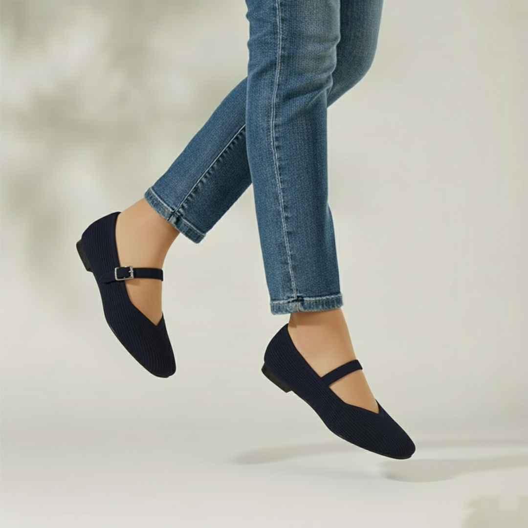 Mary-Jane Flats Toe