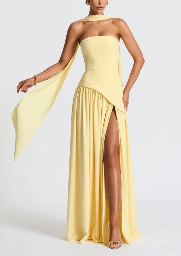 Avelisse™ | Ribboned Grace Strapless Maxi