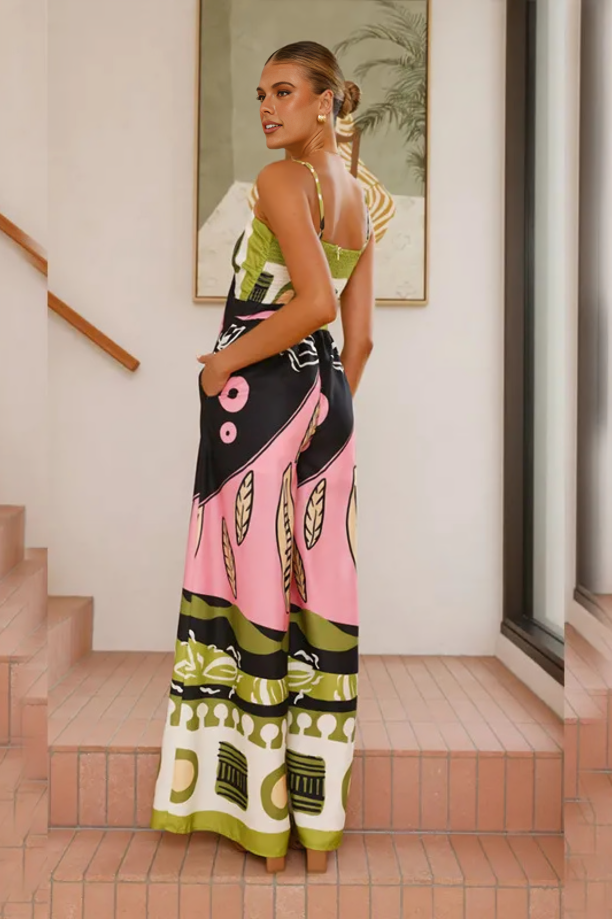 Zarielle™ | Printed Cami Jumpsuit