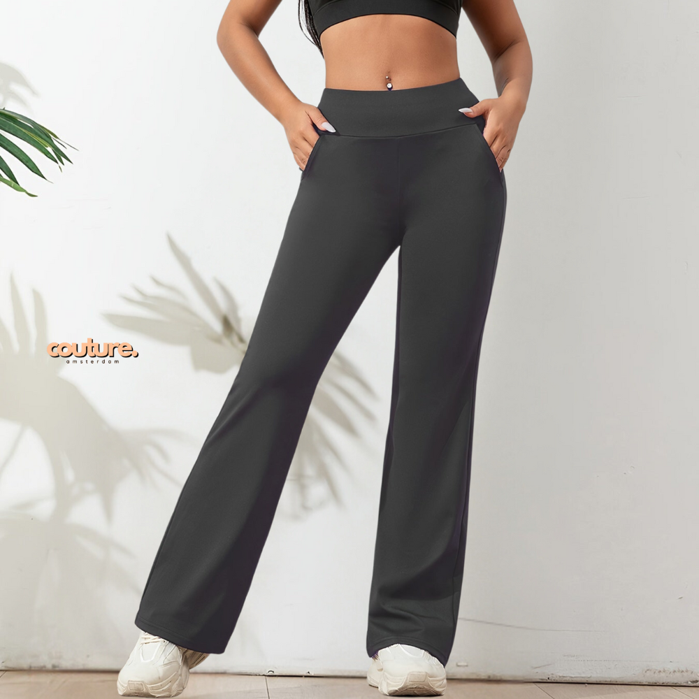 Ella | Elastische broek met hoge Taille