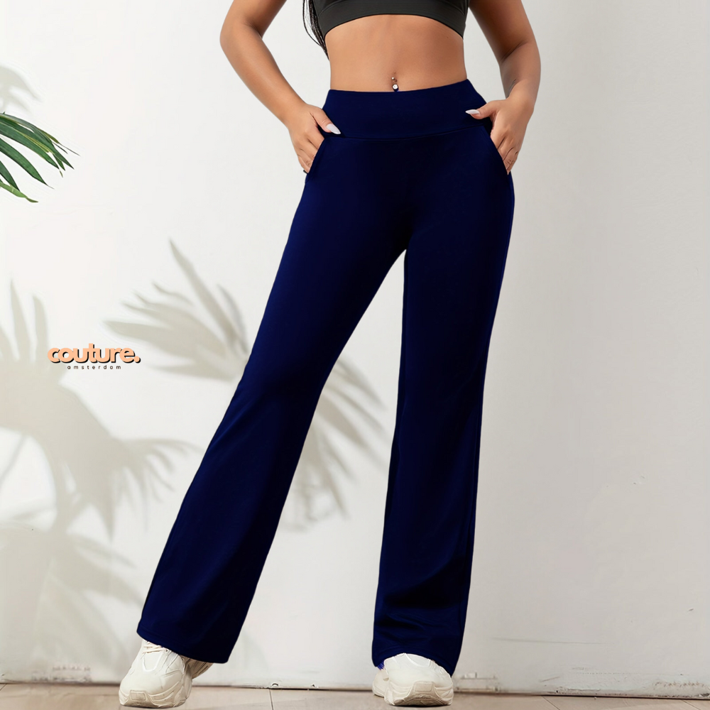 Ella | Elastische broek met hoge Taille