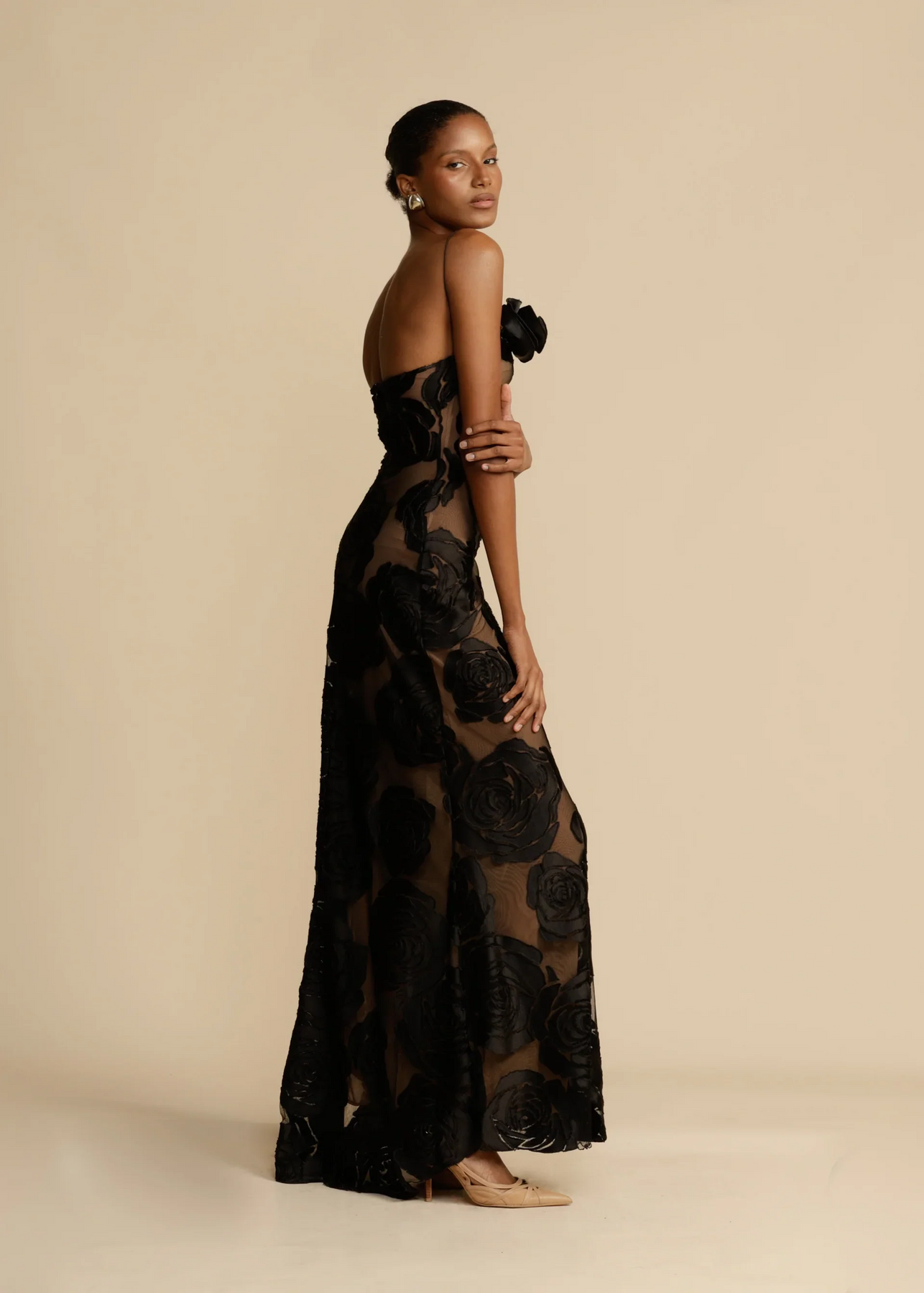 Tarran™ | Burnt Flower Maxi Dress