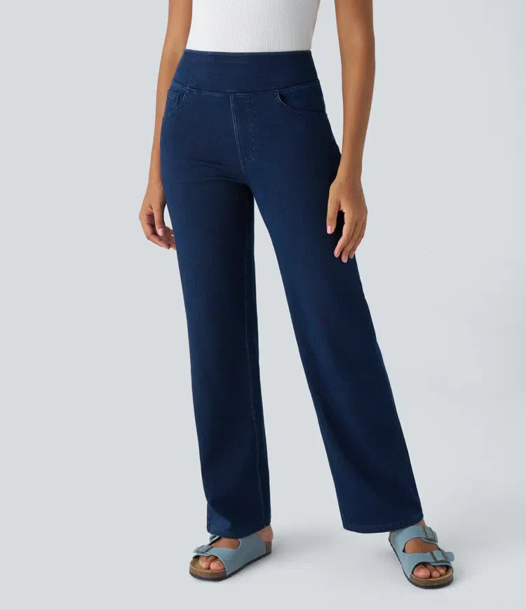 Mila | Elastische & Comfortabele Broek Met Hoge Taille
