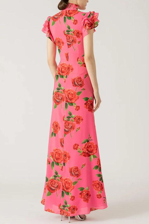 Elowen™ | Sleeveless Maxi Floral Dress