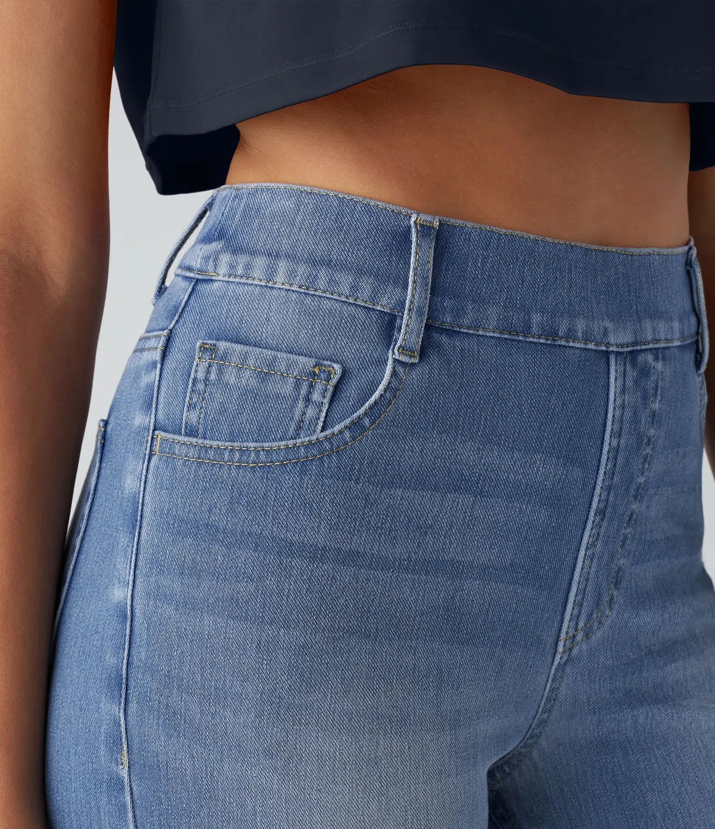 Anna | Elastische broek met hoge taille