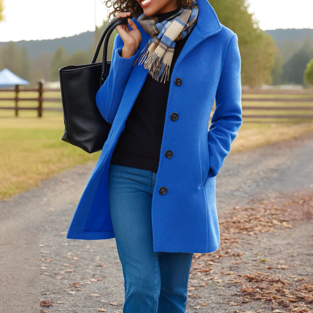 Amelia | Classic Coat with Elegant Buttons