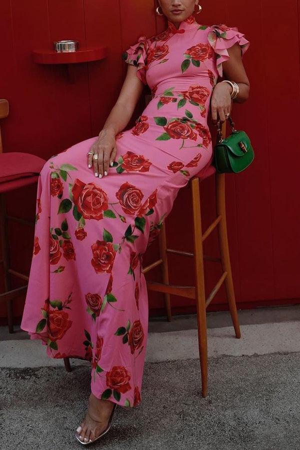 Elowen™ | Sleeveless Maxi Floral Dress