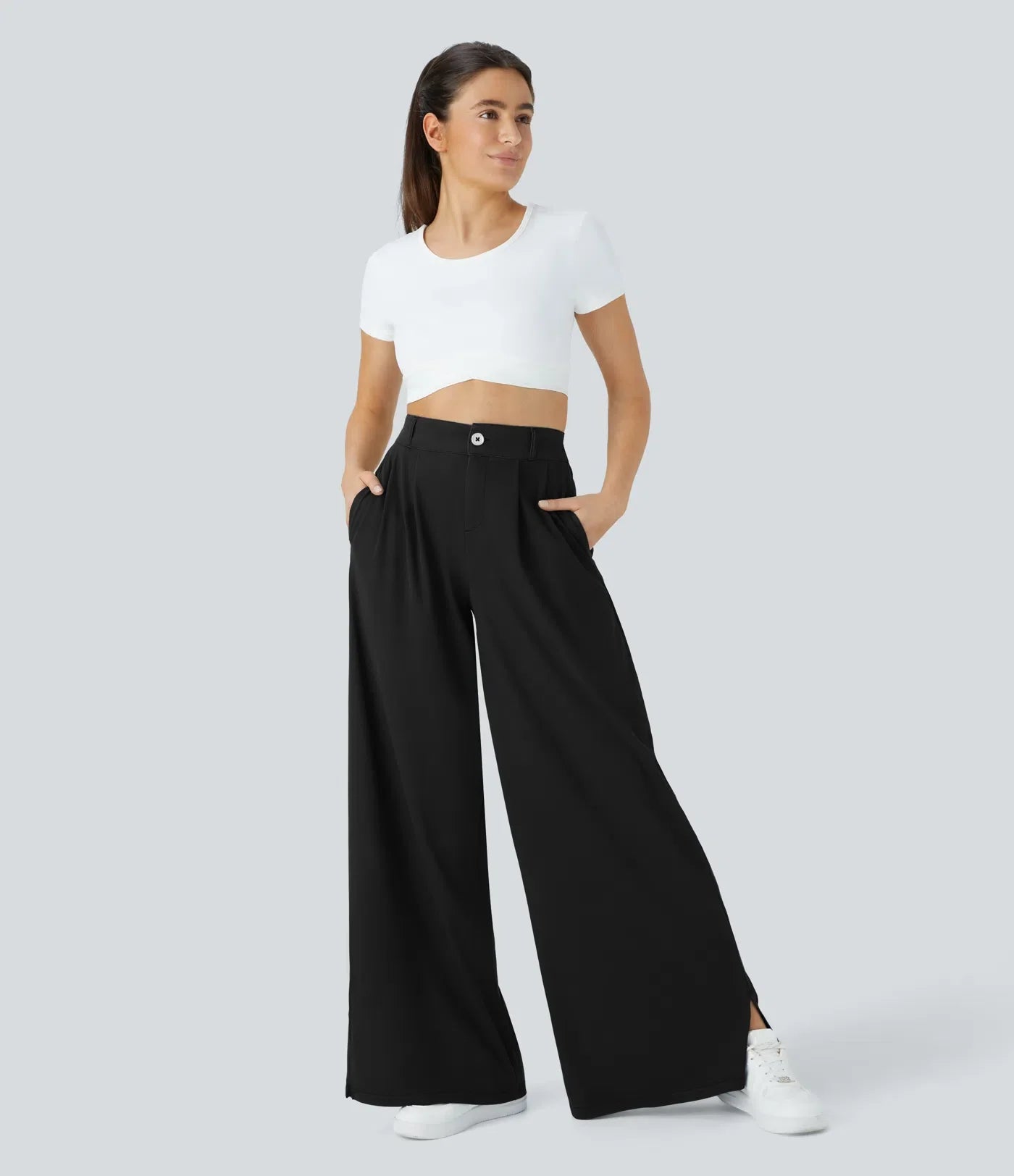 Sara | Stretchy broek met hoge taille
