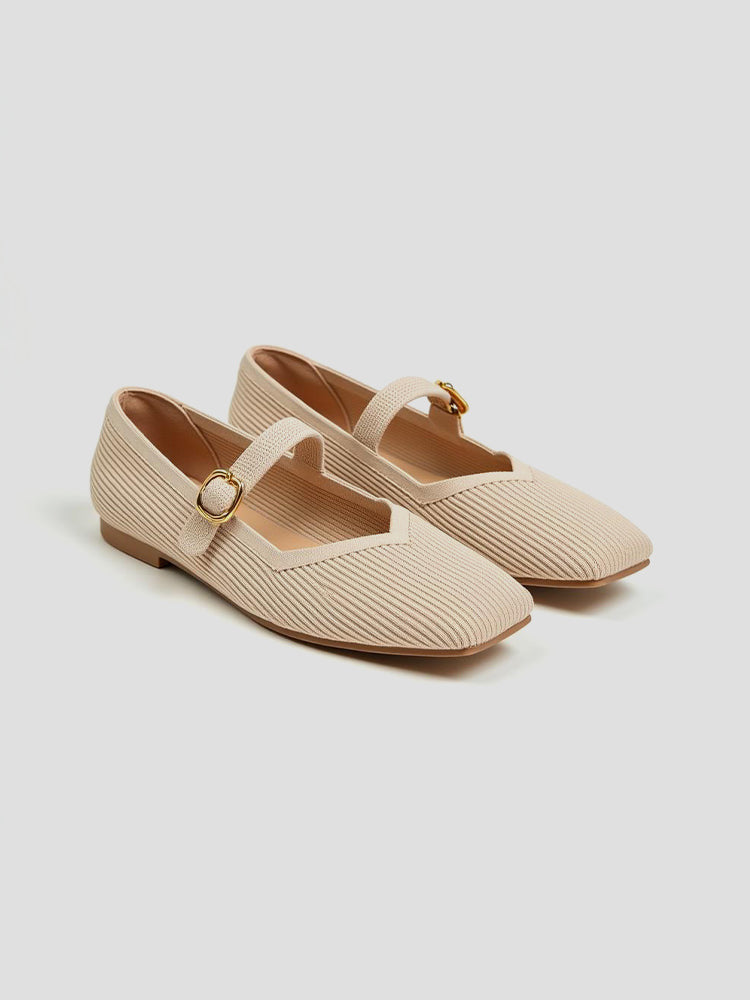 Mary-Jane Flats Toe