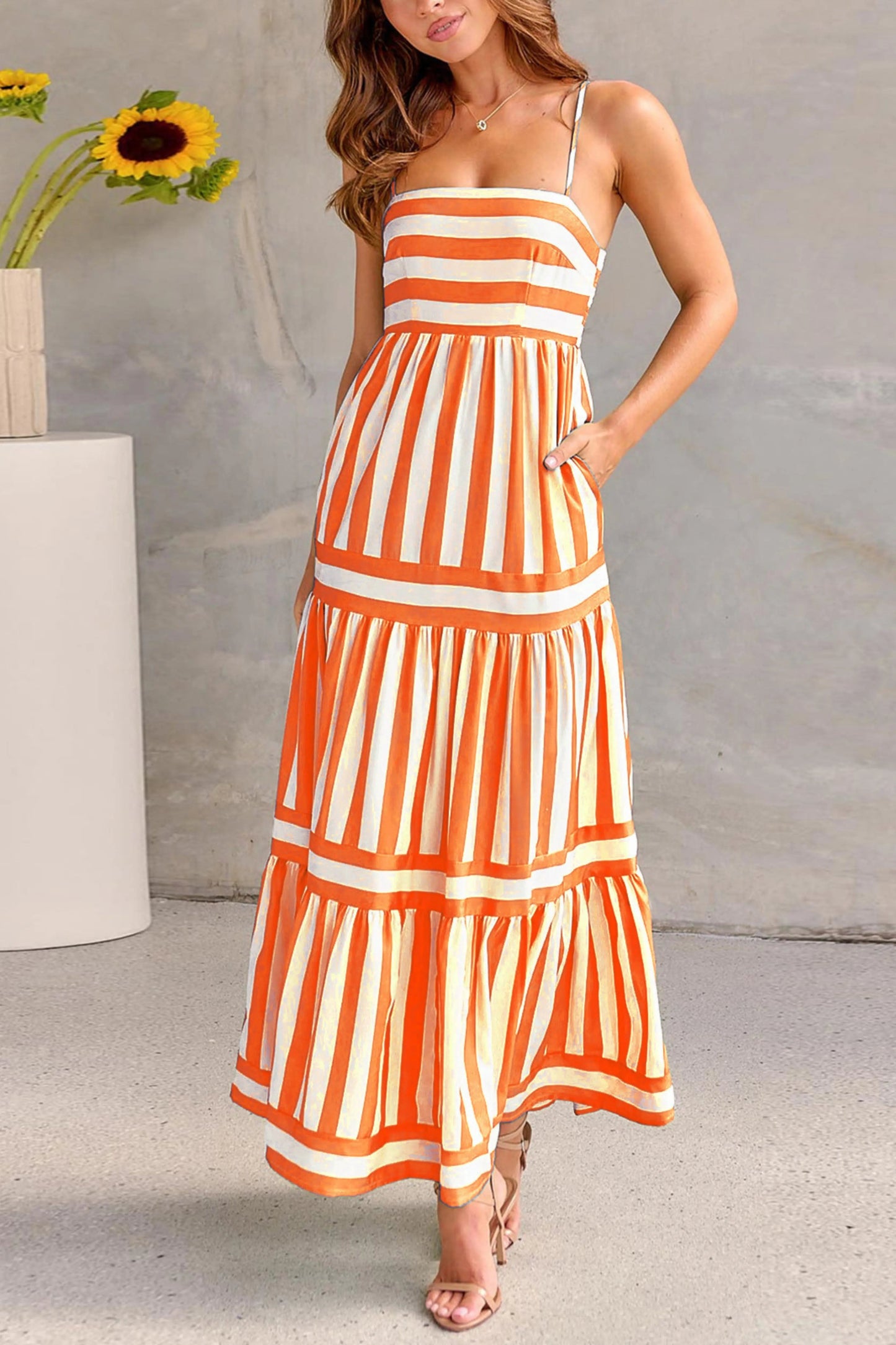 Charlotte™ | Stripped Maxi Dress