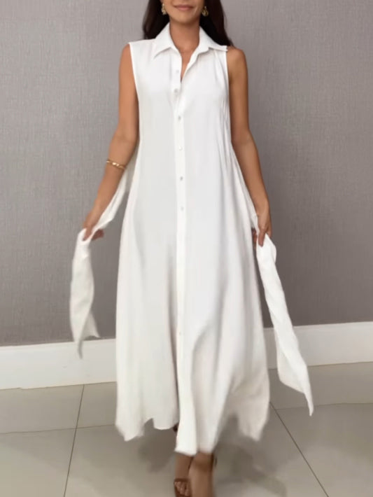 Isolde™ | Enchanté Wrap-Collar Midi Dress
