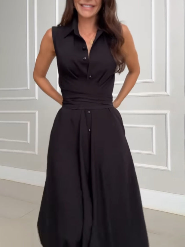 Isolde™ | Enchanté Wrap-Collar Midi Dress