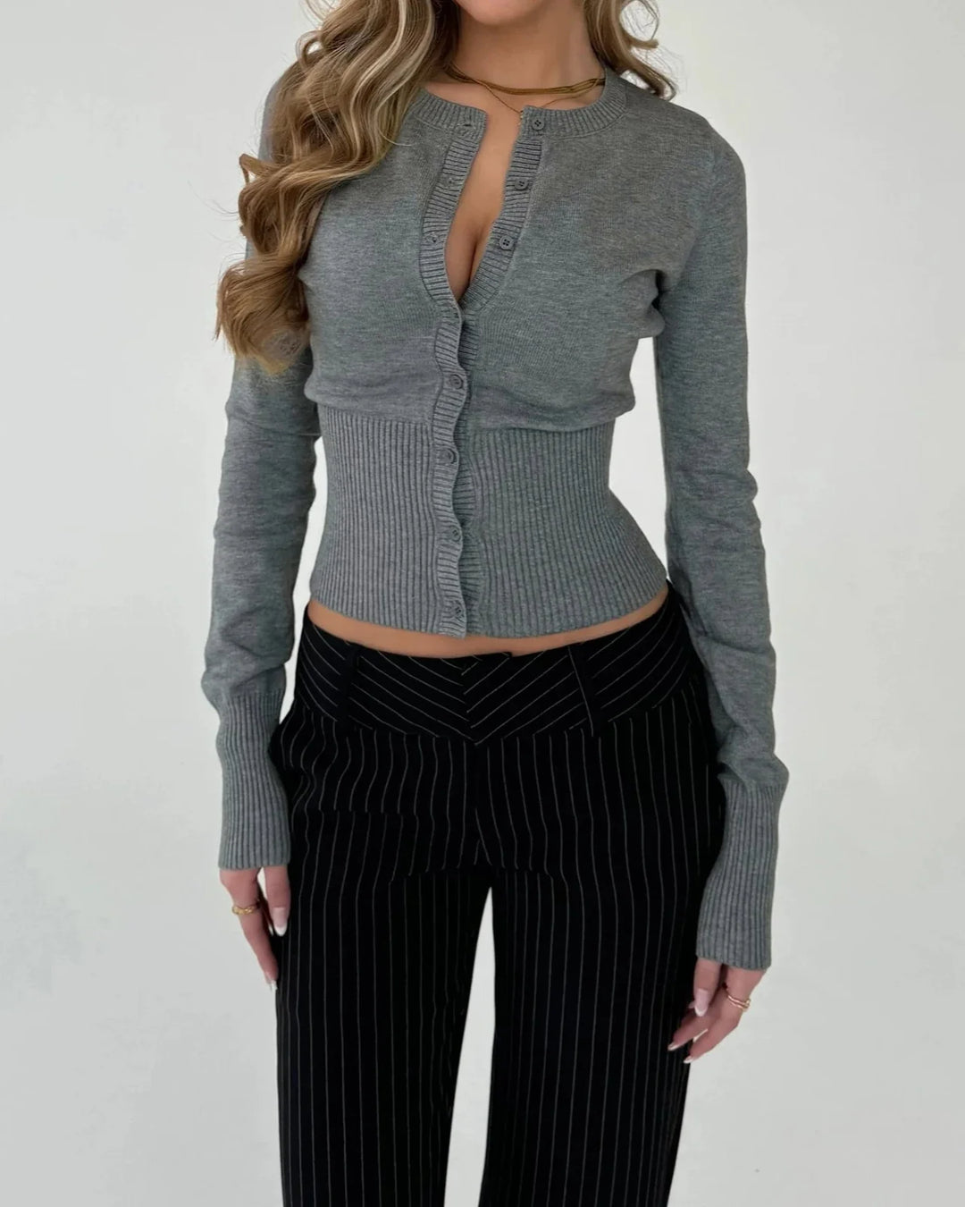 Long sleeve button cardigan