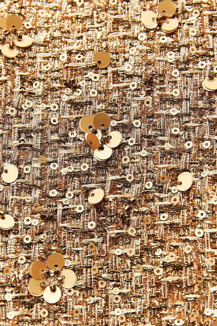 Sequined Glitter Bomber Jacket