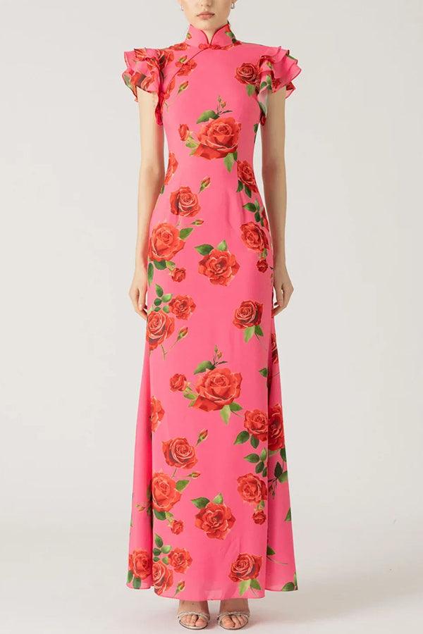 Elowen™ | Sleeveless Maxi Floral Dress