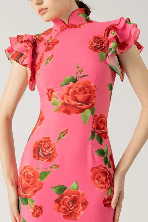 Elowen™ | Sleeveless Maxi Floral Dress