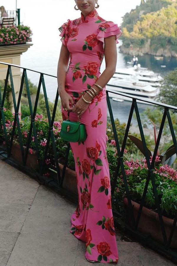 Elowen™ | Sleeveless Maxi Floral Dress