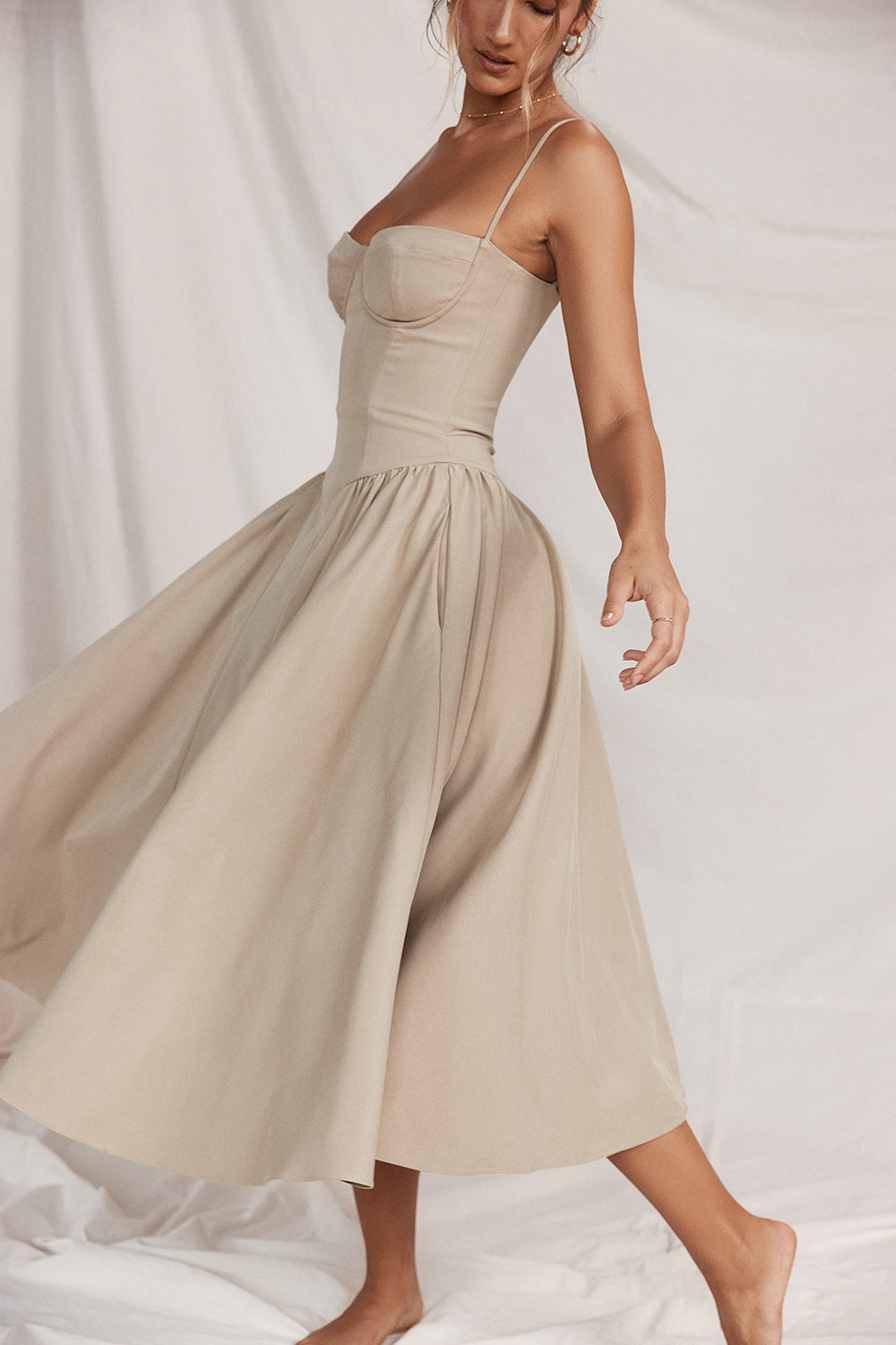 Celine Corset Midi Dress