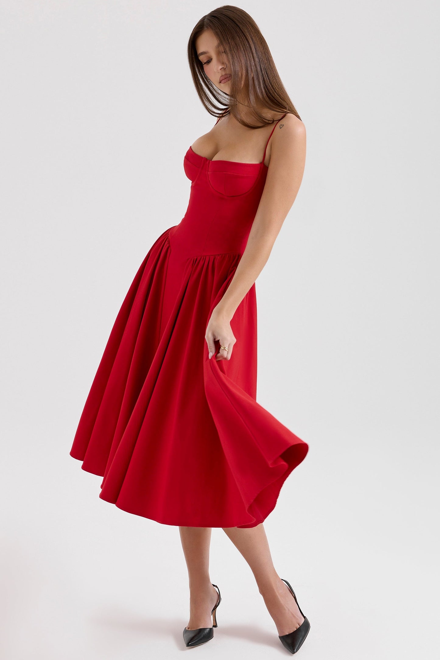 Celine Corset Midi Dress