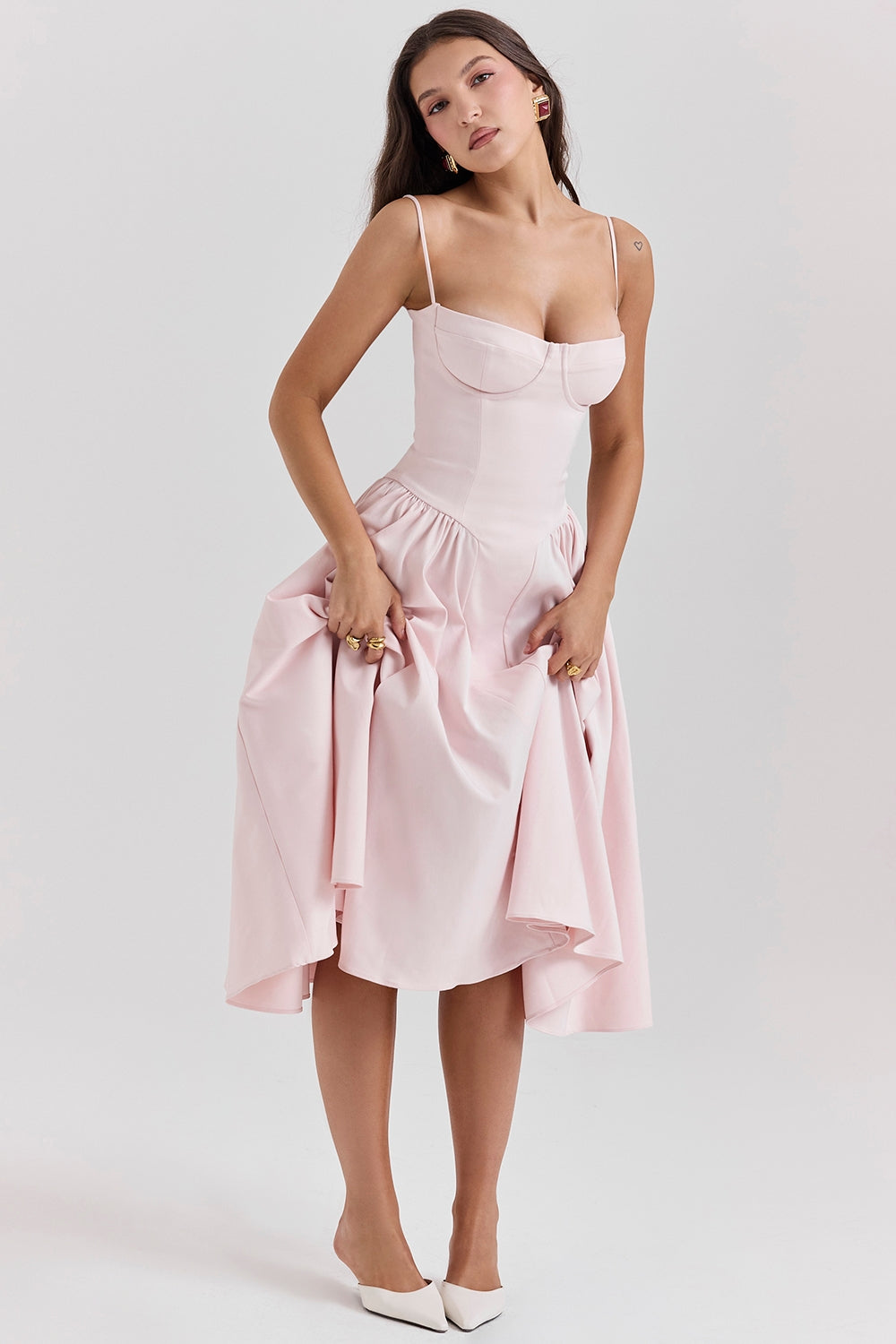 Celine Corset Midi Dress