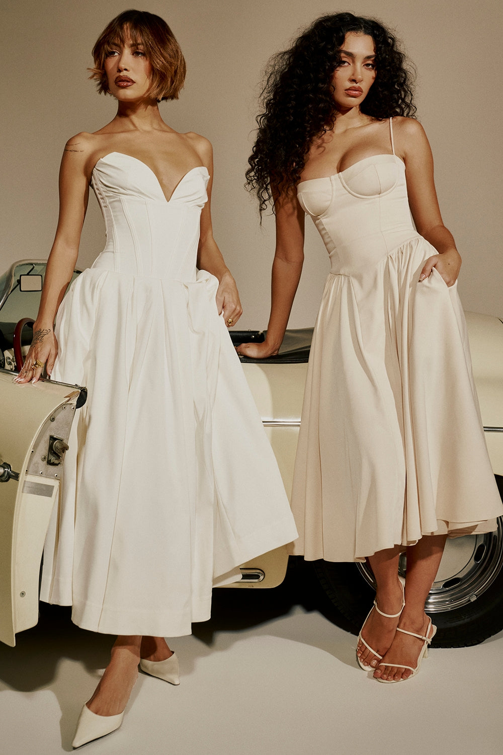 Celine Corset Midi Dress