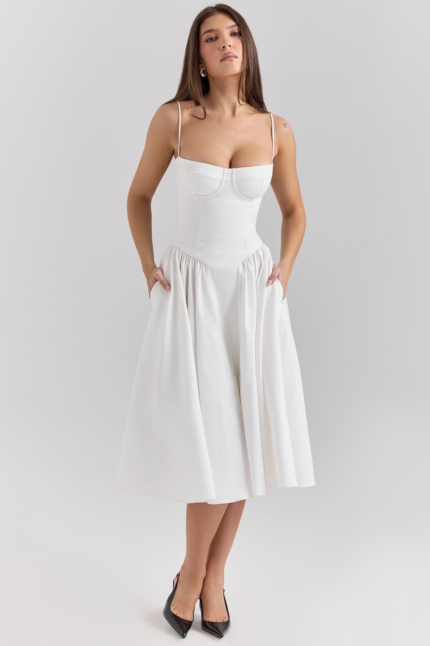 Celine Corset Midi Dress