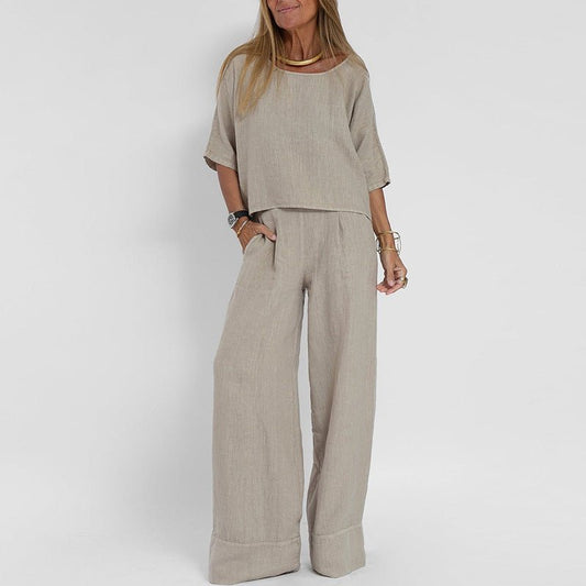 L'Aurore Linen Set by Chloé Rousseau