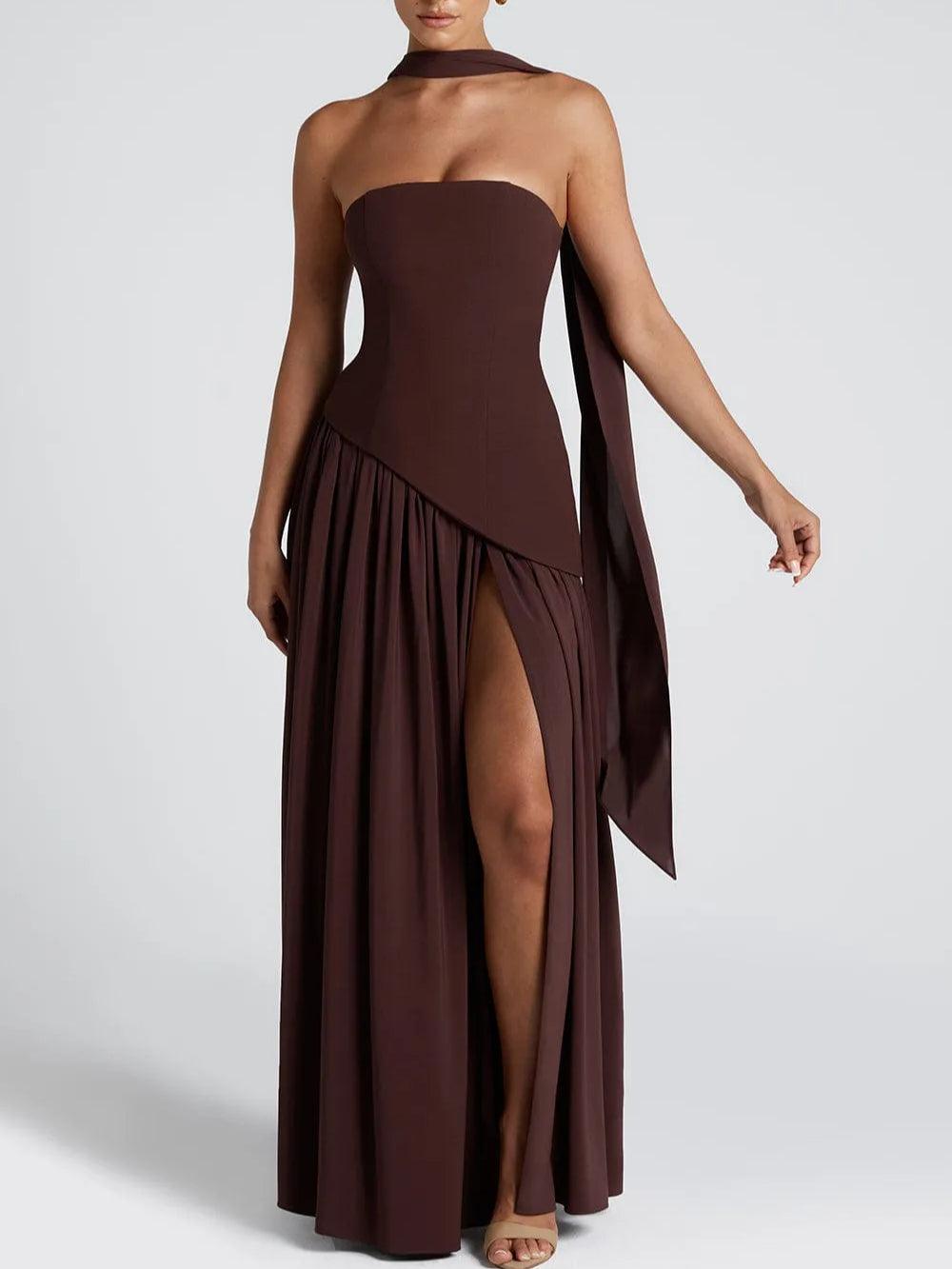 Avelisse™ | Ribboned Grace Strapless Maxi