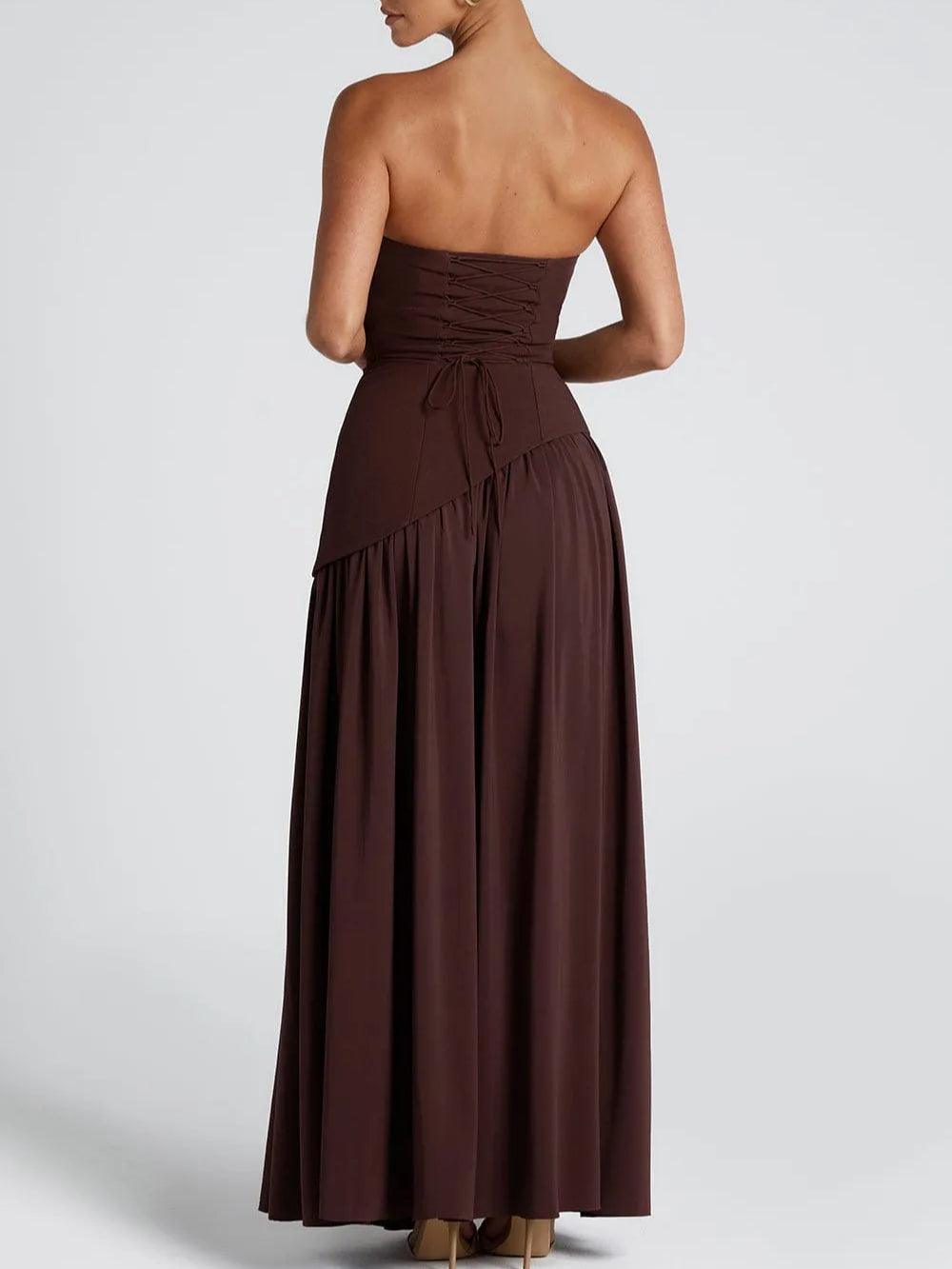 Avelisse™ | Ribboned Grace Strapless Maxi