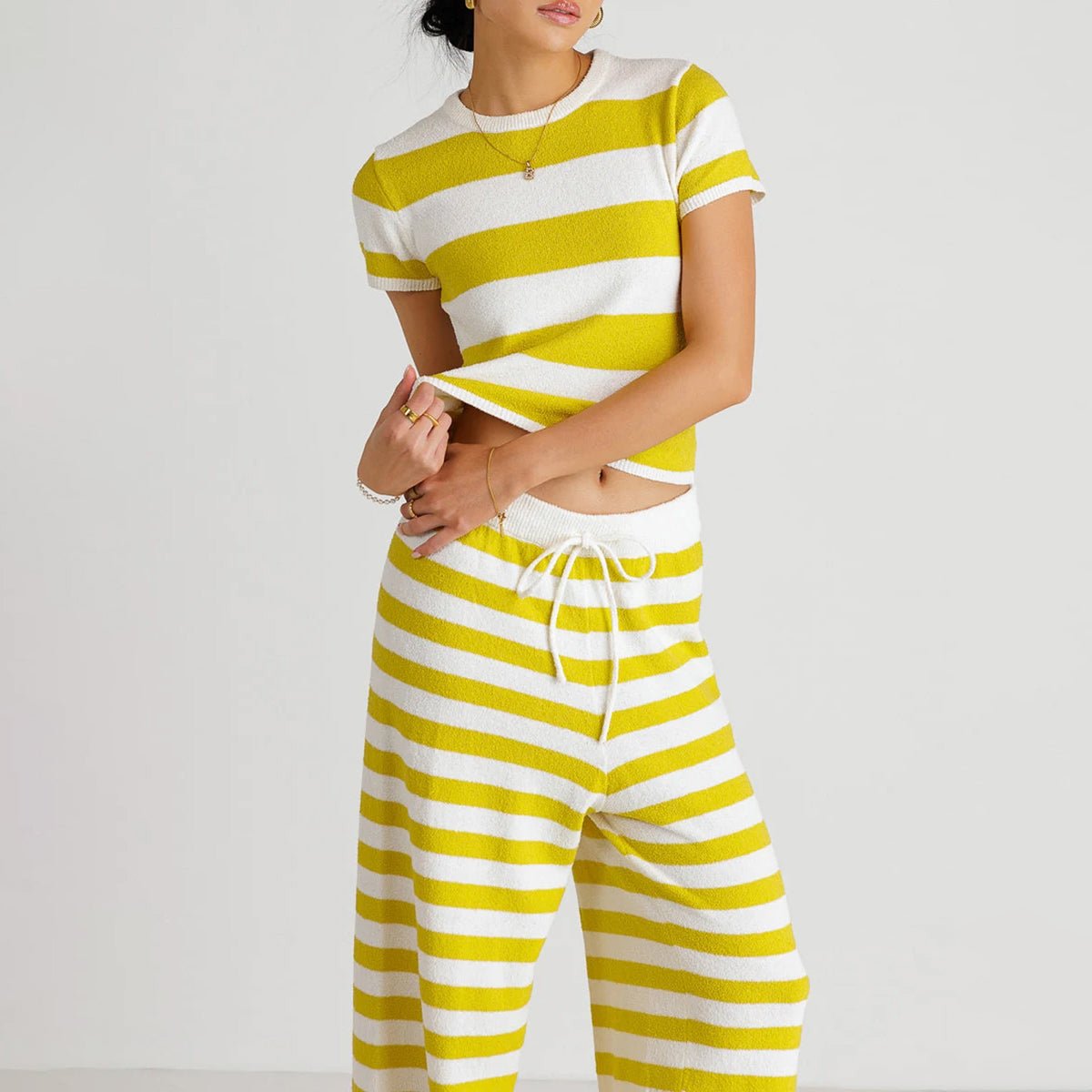 Vivian Prescott Stripe Lounge Set